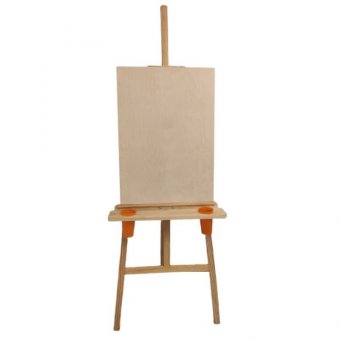 Напольный мольберт Лира со стаканчиками и планшетом (50*70 см) SoulArt h=175 см