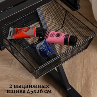 Стол рабочий стеклянный для художников SoulArt, 60х85 см, регулируемый 