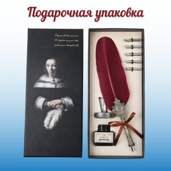 Подарочный набор SoulArt, перьевые перья для каллиграфии, 6 шт, в подарочной упаковке