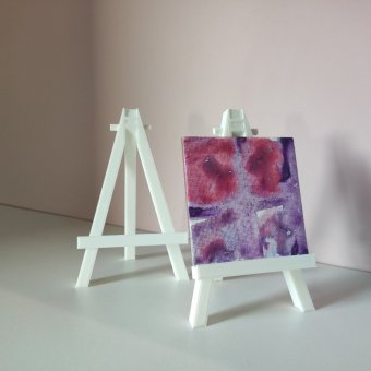 Мини мольберт подставка для телефона 13 см  белый, 2 штуки SoulArt