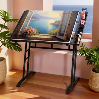 Стол для чертежных и художественных работ с регулировкой столешницы SoulArt