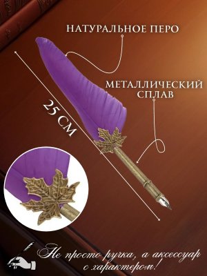Перьевая ручка, набор для каллиграфии с чернилами, фиолетовое перо SoulArt 228731