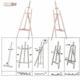Напольный мольберт Лира со стаканчиками и планшетом (50*70 см) SoulArt h=175 см