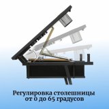 Стол рабочий для художников SoulArt, деревянная столешница, регулируемый