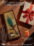 Перьевая ручка, набор для каллиграфии с чернилами, зеленое перо SoulArt 228741